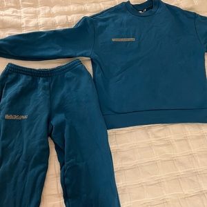 Pangaia Sweatsuit - French Navy (a rich teal)